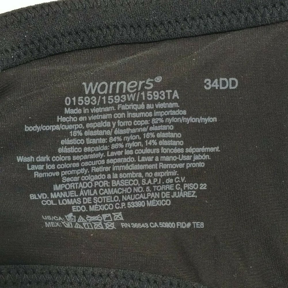 Warner’s Women’s This Is Not A Bra Full-Coverage Underwire Bra 34DD - Picture 8 of 8